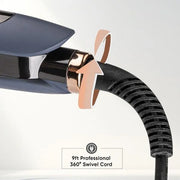 Pro-Shyne Titanium Hair Straightener with 38mm Wide Rose Gold Titanium Floating Plates for Enhanced Shine - VPPHS-14