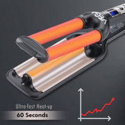 VEGA PROFESSIONAL Pro Wave Triple Barrel Hair Styler (VPPMS-03) – Fast Heat-Up, Adjustable Temperature, Overheating Protection, Salon-Quality Waves
