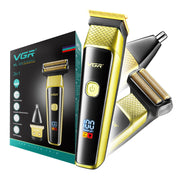 VGR VL-366 Limited Edition 3-in-1 Grooming Kit for Men & Salon with 90 min Long Runtime | Powerful 600mAh Lithium Battery | All-in-One Trimmer kit for Face, Nose, Ear, and Body Grooming