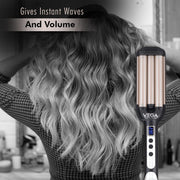 VEGA PROFESSIONAL Pro Wave Triple Barrel Hair Styler (VPPMS-03) – Fast Heat-Up, Adjustable Temperature, Overheating Protection, Salon-Quality Waves