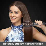 Vega X-Star Hair Straightening Brush for Women with Thermo Protect Technology & Anti Scald Technology, 16 Temperature Settings, Hair Straightener Brush, (VHSB-03)