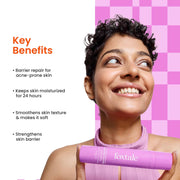 Foxtale 5x Hydrating Ceramide Moisturizer for Face | Micro Hyaluronic Acid & 3 Ceramides | Lightweight | Fast Absorbing | Repairs Skin Barrier and Texture | Men & Women - 50ml