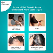 PILGRIM 3% Redensyl & 4% Anagain Advanced Hair Growth Serum For Dandruff-Prone Scalp - 30 ml Discover Thick Dense Hair, & Reduced Dandruff