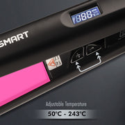 VEGA PROFESSIONAL Pro Cera Smart Hair Straightener (VPMHS-06) – Tourmaline Ceramic Floating Plates, Ultra Quick Heat, Adjustable Temperature, Black