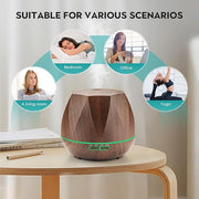 DabaTag 550ML Large Essential Oil Diffuser, Mute Aroma Diffuser, Automatic Shut-Off and Timing Function, Suitable for Large Room, Home
