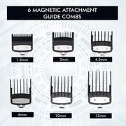 VEGA PROFESSIONAL Vector 2.0 Hair Clipper – Smart Torque Control, DLC Blades, 150 Min Cordless Runtime & 6 Magnetic Combs (VPPHC-12)