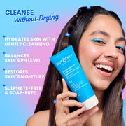 DOT & KEY Barrier Repair + Hydrating Gentle Face Wash With Probiotic | Ceremide Face Wash | For Dry Skin,Normal Skin & Sensitive Skin | Gently Cleanses Skin From Dirt & Oil For Unisex,100Ml