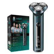 VGR V-310 Professional Men's Shaver | Cordless Rechargeable IPX7 Fully Waterproof Triple Rotary Head Runtime 200 minutes | Electric Shaver for Men’s