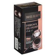 Swiss Beauty Waterproof Eyebrow & Gel Eyeliner 2 In 1