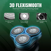 VGR V-310 Professional Men's Shaver | Cordless Rechargeable IPX7 Fully Waterproof Triple Rotary Head Runtime 200 minutes | Electric Shaver for Men’s