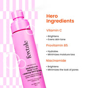 Foxtale Multivitamin Glow Toner & Makeup Setting Spray with Vitamin C & Niacinamide, Hydrating Toner for Glowing Skin, Alcohol-Free, For All Skin Types, 150 m