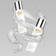 PAC Midas Touch Makeup Fixer Spray for face | Infused With Pearlescent Particles for a Glass Like Glow | Non- Sticky & Quick Drying | Hydrates & Prolongs Makeup Wear | 110ml