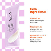 Foxtale Nourishing Ceramide Face Moisturizer with Niacinamide for 72 Hr Hydration, Lightweight & Non-Sticky, For Soft & Glowing Skin, Men & Women, All Skin Types, 50 ml