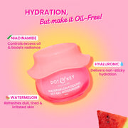 Dot & Key Watermelon Cooling Icy Gel Moisturizer | Instantly Cools Skin, Hyaluronic & Niacinamide | Controls Excess Oil, Boosts Radianc | Refreshes & Soothes Skin, Non-sticky & Non-greasy | 60g