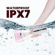 VGR V-733 Professional 6-in-1 Ladies Grooming Kit | Epilator for women for full body grooming | LED Display, 90min Runtime & 600mAh Lithium Battery with IPX7 Waterproof (Pink)