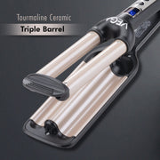 VEGA PROFESSIONAL Pro Wave Triple Barrel Hair Styler (VPPMS-03) – Fast Heat-Up, Adjustable Temperature, Overheating Protection, Salon-Quality Waves
