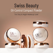 Swiss Beauty Oil Control Compact Powder – Lightweight Matte Finish, 20gm, Face Makeup