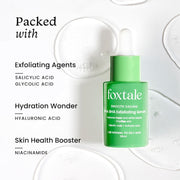 Foxtale 2% Salicylic Acid Serum with 2% Glycolic Acid, Fights Acne, Blackheads & Open Pores, Reduces Excess Oil & Bumpy Texture, Exfoliating Serum for Oily, Acne Prone Skin, Unisex, 30 ml
