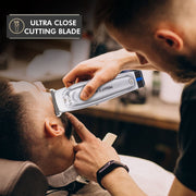 VEGA PROFESSIONAL Men Mighty Mini Hair Trimmer (VPVHT-07) – 6500 RPM Motor, Stainless Steel T-Wide Ultra-Close Blade, 120 Min Cordless Runtime, Salon & Home Use