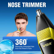 VGR VL-366 Limited Edition 3-in-1 Grooming Kit for Men & Salon with 90 min Long Runtime | Powerful 600mAh Lithium Battery | All-in-One Trimmer kit for Face, Nose, Ear, and Body Grooming