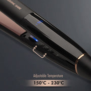 VEGA PROFESSIONAL Pro Gold Ceramic Shine Hair Straightener (VPMHS-08) – Ceramic Floating Plates, Professional & Home Use, Black