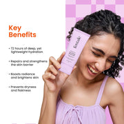 Foxtale Nourishing Ceramide Face Moisturizer with Niacinamide for 72 Hr Hydration, Lightweight & Non-Sticky, For Soft & Glowing Skin, Men & Women, All Skin Types, 50 ml