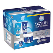 Oxylife Salon Professional Natural Radiance 5 Crème Bleach, 310g (x2 Gulabari Rose Water, 59ml) With Oxysphere Technology For Radiant & Even Skin Tone, Vitamin E & Glycerine, Fights 5 Skin Problems