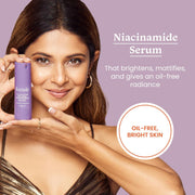 Foxtale 5% Niacinamide Face Serum with Olive Leaf Extract | For Oil Control & Brightening | Blurs Pores Instantly, Lightweight & Non-sticky | All Skin Types, Men & Women | 30ml