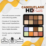 Forever52 Daily Life 16 Color Camouflage Pressed Hd Palette - Light Weight Multi-Purpose Matte Concealer
