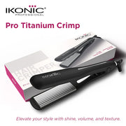 Ikonic Professional Pro Titanium Crimp Hair Crimper