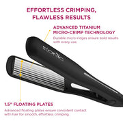 Ikonic Professional Pro Titanium Crimp Hair Crimper