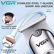 VGR V-071 Hair Trimmer For Men, Silver