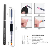 Shills Professional  2 In 1 Poly Gel Nail Art Brush