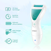 VGR V-812 Professional 2 In 1 Callus Remover, IPX-6 Waterproof (White/Green) 4.3