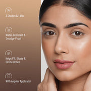 Swiss Beauty Eyebrow Palette With Wax Cream – Travel-Friendly, Blendable Colors for Perfect Brows, Face Makeup