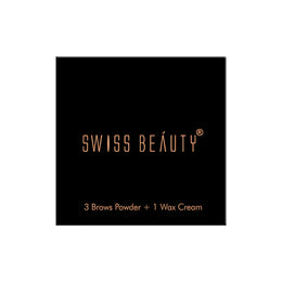 Swiss Beauty Eyebrow Palette With Wax Cream – Travel-Friendly, Blendable Colors for Perfect Brows, Face Makeup