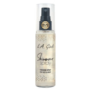 LA Girl Shimmer Spray – 80 ml Rose Gold/Gold | Shimmer Setting Spray with Illuminating Glow for Face & Body, Lightweight, with radiant glow and dewy finish