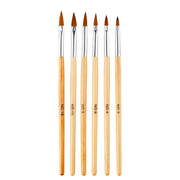 Shills Professional Nail Art Wooden Acrylic Brush Set