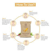 Sara Gold Facial Kit For Radiance & Shine Glow For All Skin Types 43gm