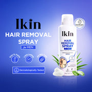 Ikin Hair Removal Spray For Men With Goodness Of Vitamin E Oil & Aloe Vera Extract 200g