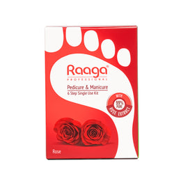 RAAGA Manicure Pedicure Kit for Soft & Relaxed Hands & Feet - Rose, 63gm