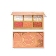 IMAGIC PROfessional Comprehensive Face Palette for women Girls, 6 COLOR HIGHLIGHT,BLUSH AND CONTOUR PALETTE 24g