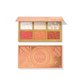 IMAGIC PROfessional Comprehensive Face Palette for women Girls, 6 COLOR HIGHLIGHT,BLUSH AND CONTOUR PALETTE 24g