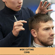 VEGA PROFESSIONAL Carbon Wide Cutting Comb – Black Line (Model VPVCC-08)