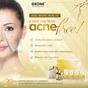 OZONE Acne Healing Treatment Kit Cleanse, Purify, Hydrate Skin