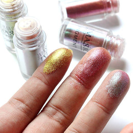 IMAGIC Professional Glitter Eyeshadow Metallic Loose Powder Pigment 2G (P6 - Melon) Semi-Matte Finish