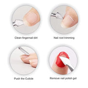 Shills Professional Nail Art Cuticle Silver Pusher S-512