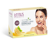 LOTUS HERBALS WhiteGlow Vitamin C + Gold Radiance Facial Kit(4 in 1)