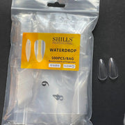 Shills Professional 500 pcs Almond/Waterdrop tips-clear