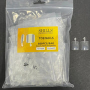 Shills Professional 600 pcs Toe Tips-Clear